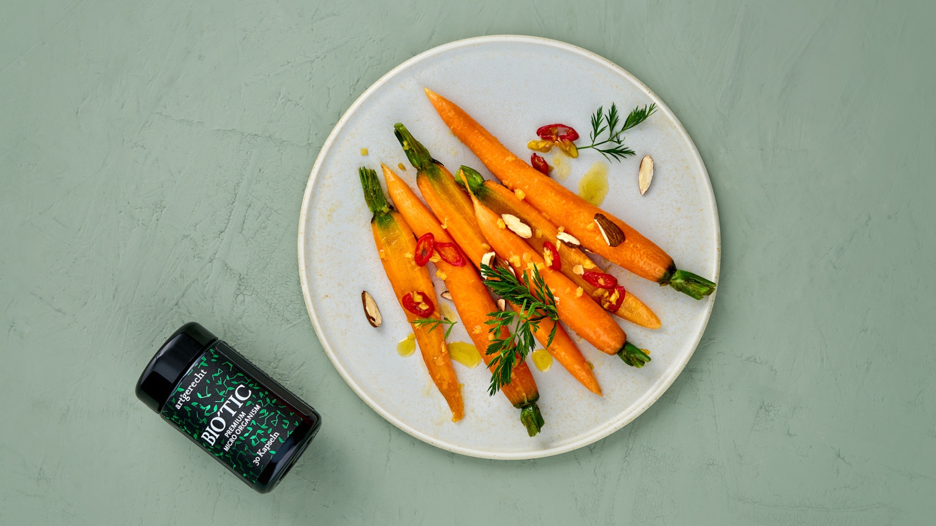 Karottengemüse – Aromatische Beilage mit Honig, Ingwer & Chili
